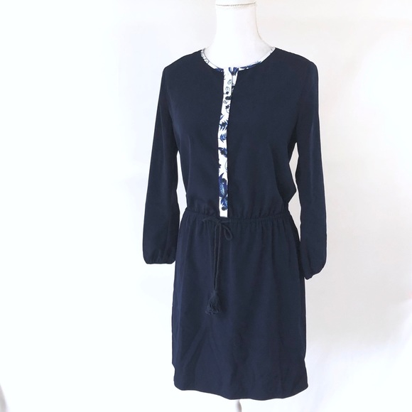 NWOT Shoshanna navy blue shirtdress Henrietta 4 - Picture 6 of 8